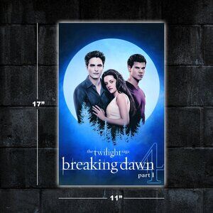 Twilight Breaking Dawn 1 movie poster - 11x17 wall art print merch Edward Bella